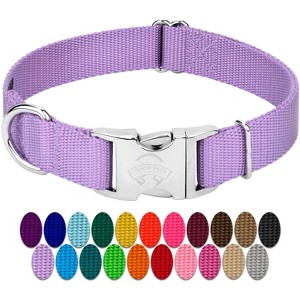 Country Brook Petz Premium Nylon Dog Collar with Metal Buckle for Small Medium Large Breeds - Vibrant 30+ Color Selection - 1 of 4