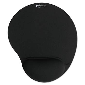Innovera Mouse Pad w/Gel Wrist Pad Nonskid Base 10-3/8 X 8-7/8 Black