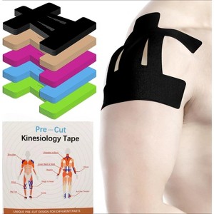 Kinesiology Tape for Shoulder Precut, 10 PCS Shoulder Tape for Pain Relief, Sports Tape for Pain Support and Muscle Sports - 1 of 4