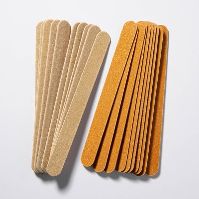 Trim Orange Dual-Texture Emery Boards Nail File - 20ct