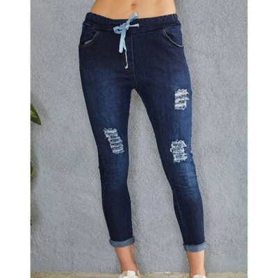 Women's Wo's Claire Distressed Crinkle Joggers - Venti6