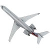 Bombardier CRJ700 Commercial Aircraft "American Airlines" Silver with Striped Tail 1/400 Diecast Model Airplane by GeminiJets - 3 of 4