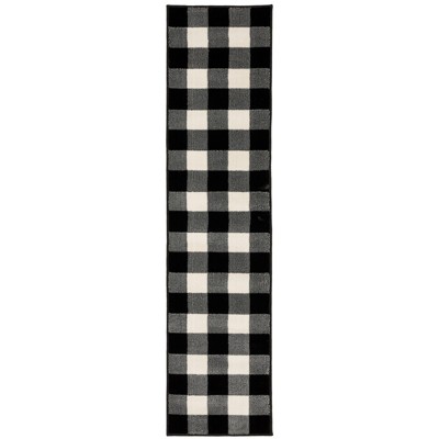 Oriental Weavers Georgia 678D0 Black/ Ivory Indoor Area Rug - 1'10" x 7'6"