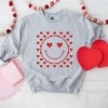 Simply Sage Market Women's Graphic Sweatshirt Smiley Face Hearts - 3 of 4