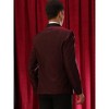 Lars Amadeus Men's Shawl Lapel Wedding Prom Shiny Metallic Sport Coats - 3 of 4