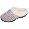 Roxoni Women’s House Slippers Knit Fleece Lined Cozy Clog House Shoes - 3 of 4
