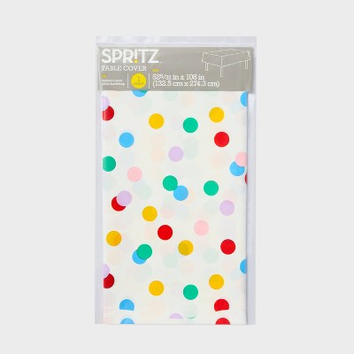 Happy Collection Confetti Dot Rectangular Table Cover - Spritz&#8482;