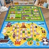 Washable Kids Playroom Rug – Non-Slip City Road Car Mat, Soft Low Pile Board Game Traffic Play Mat for Nursery, Bedroom, Boys Girls - 2 of 4