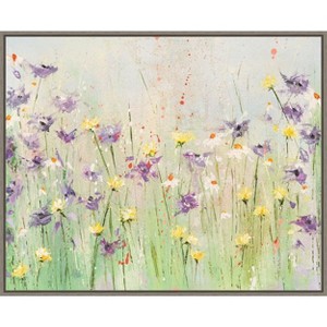 Amanti Art Clematis by Emma Coghlan Canvas Wall Art Print Framed 28-in. x 23-in. - 1 of 4