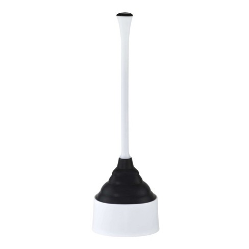 Clorox Hideaway Toilet Plunger, with Caddy, White