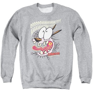 Courage The Cowardly Dog Scaredy Dog Adult Crewneck Sweatshirt - 1 of 4