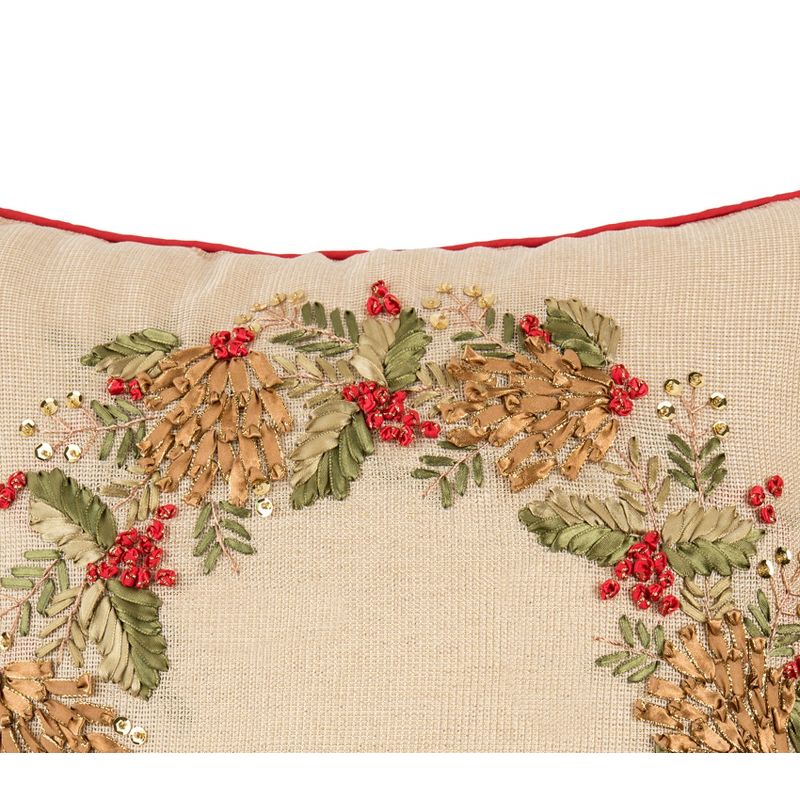 C&F Home Merry Wreath Pillow, 2 of 5