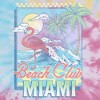 Junior's Women Lost Gods Beach Club Miami Palm Trees Crop T-Shirt - 2 of 4