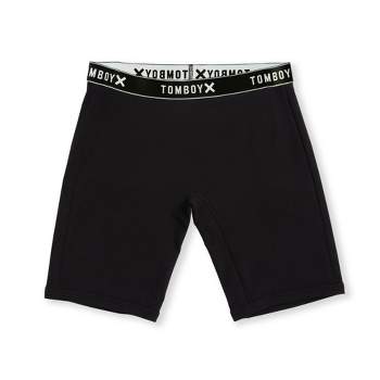 TomboyX Boxer Briefs Underwear, 4.5 Inseam, Organic Cotton Rib Stretch  Comfortable Boy Shorts (XS-6X) Black X Small