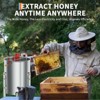 COZONY Manual Honey Extractor, Stainless Steel Beekeeping Spinner with Transparent Lid & Adjustable Stand - 2 of 4