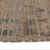 Brown Dark Gray And Dark Turquoise Oriental Hand Woven Area Rug With Fringe - 4 of 4