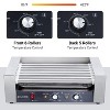 Commercial Hot Dog Roller Machine, Roller Stainless Steel Hot Dog Griller with Dual Controls, Capacity for Parties, Events - 2 of 4