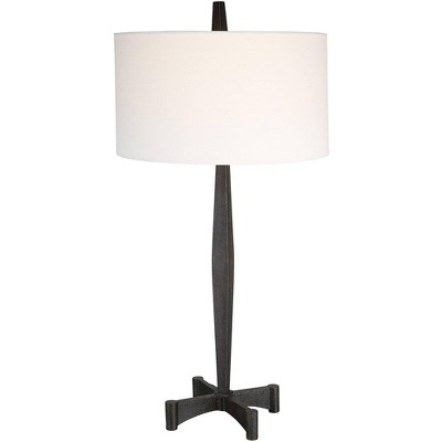 Uttermost Counteract Aged Black Metal Table Lamp