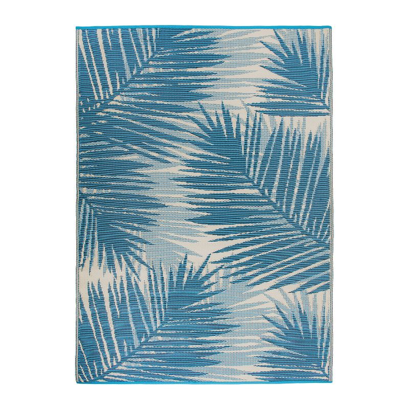 World Rug Gallery Tropical Floral Reversible Plastic Indoor and Outdoor Rugs, 1 of 18