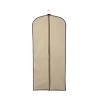 J&V TEXTILES 6pk Garment Bags for Clothes Storage Beige and Black - 3 of 4