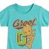Girls' - Marvel - Guardians of the Galaxy Groot Collegiate Fitted Short Sleeve Graphic T-Shirt - 2 of 4