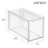 mDesign Plastic Stackable Kitchen Storage Organizer with Drawer - 4 Pack - Clear - 4 of 4