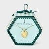 14K Gold Dipped Heart Charm Initial Necklace - A New Day™ Gold - 3 of 4