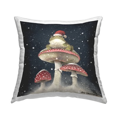 Stupell Industries Toad Atop Mushrooms Holiday Nature