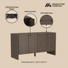 GDFStudio Lopez  60" Modern Wood 4-Door Sideboard Buffet Cabinet - 4 of 4