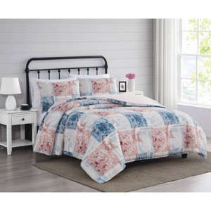 Cannon Textured Lotte Patchwork Comforter Set - 1 of 4