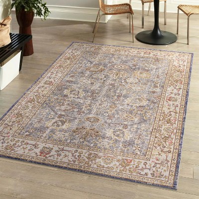 Alba Modern Faded Peshawar Area Rug  - JONATHAN Y