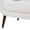 Okak Elegant Accent Chair Living Room Reading Chair with Soft Cushion Prince Mid-Century Armchair with Solid Wood Legs for Office Bedroom - 3 of 4