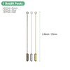 Unique Bargains DIY Clothing Accessories Suit Copper Long Needle Brooch Stick Pins Stopper Ends Flat Head - 3 of 4