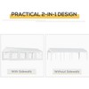 Resenkos Canopy, Outdoor Canopy Tent,Outdoor Carport Party Event Tent, Patio Gazebo Canopy Pavilion with 4 Sidewalls, 8 Windows, White - 3 of 4