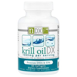 Natural Dynamix (NDX) Krill Oil DX, Premium DHA & EPA, 60 Softgels - 1 of 4
