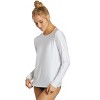 Sporti Sporti Women's L/S UPF 50+ Comfort Fit Rash Guard White X-Small - 4 of 4