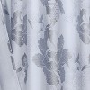 Dainty Home 3D Printed Textured 100% Cotton Shower Curtain - Silver - 2 of 3