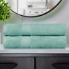 Luxury Cotton Solid Medium Weight Bath Towel Set by Blue Nile Mills - 2 of 4