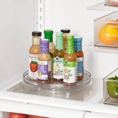 iDESIGN Linus Turntable Kitchen Organizer Pantry: Clear Plastic Storage, Spice Rack & Can Organizer, 2-Piece Set — фото 6