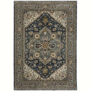 ORIENTAL WEAVERS Aberdeen 1144Q Rectangle Traditional Rug, Blue - 3 ft. 3 in. x 5 ft. - 1 of 4