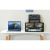 Basicwise Printer Stand Shelf Wood Office Desktop Compartment Organizer - 3 of 4