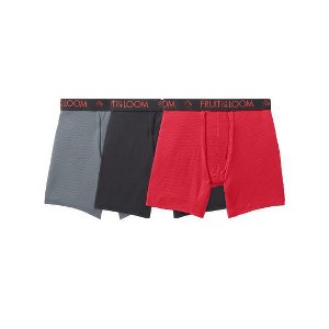 Fruit Of the Loom Men's Breathable Micro-Mesh Boxer Briefs, 3 Pack - 1 of 1
