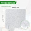 Unique Bargains Acoustic Freestanding Desk Shelf Dividers Light Grey 24 x 24 Inch 2 Set - 2 of 3