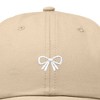 Dalix Bow Embroidered Coquette Cotton Summer Cute Outdoor Baseball Cap Dad Hat Womens - 2 of 4
