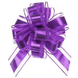 Unique Bargains Large Pull Bow Metallic Gift Wrapping Ribbon for Wedding 12 Pcs - 1 of 4