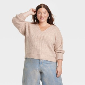 Women's V-Neck Pullover Sweater - Universal Thread™ - 1 of 3