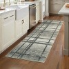 Washable Modern Geometric Rug Non Slip Low Pile Rug Soft Contemporary Throw Floor Cover Foldable Indoor Carpet for Living Room Bedroom Playroom - 3 of 4
