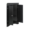Resenkos Corner cabinet with Doors and Shelves, Free Standing Storage Cabinet for Kitchen, Living Room, Black - 4 of 4
