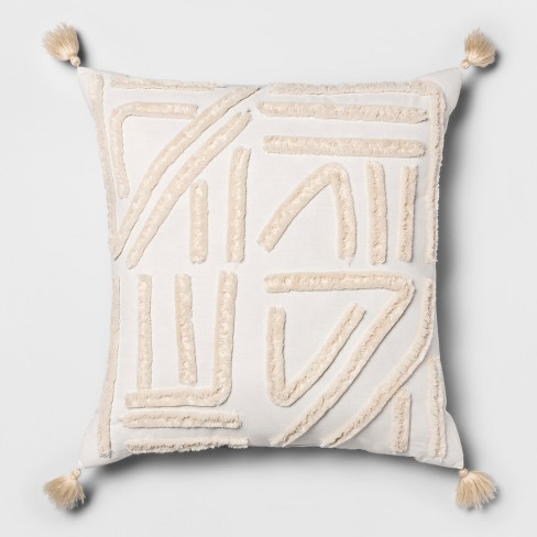 Cream Chenille Euro Dec Pillow Opalhouse Target