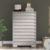 AMERLIFE 5 Drawer Dresser, Farmhouse 47" Tall Chest of Drawers with Slat Handles - 3 of 4